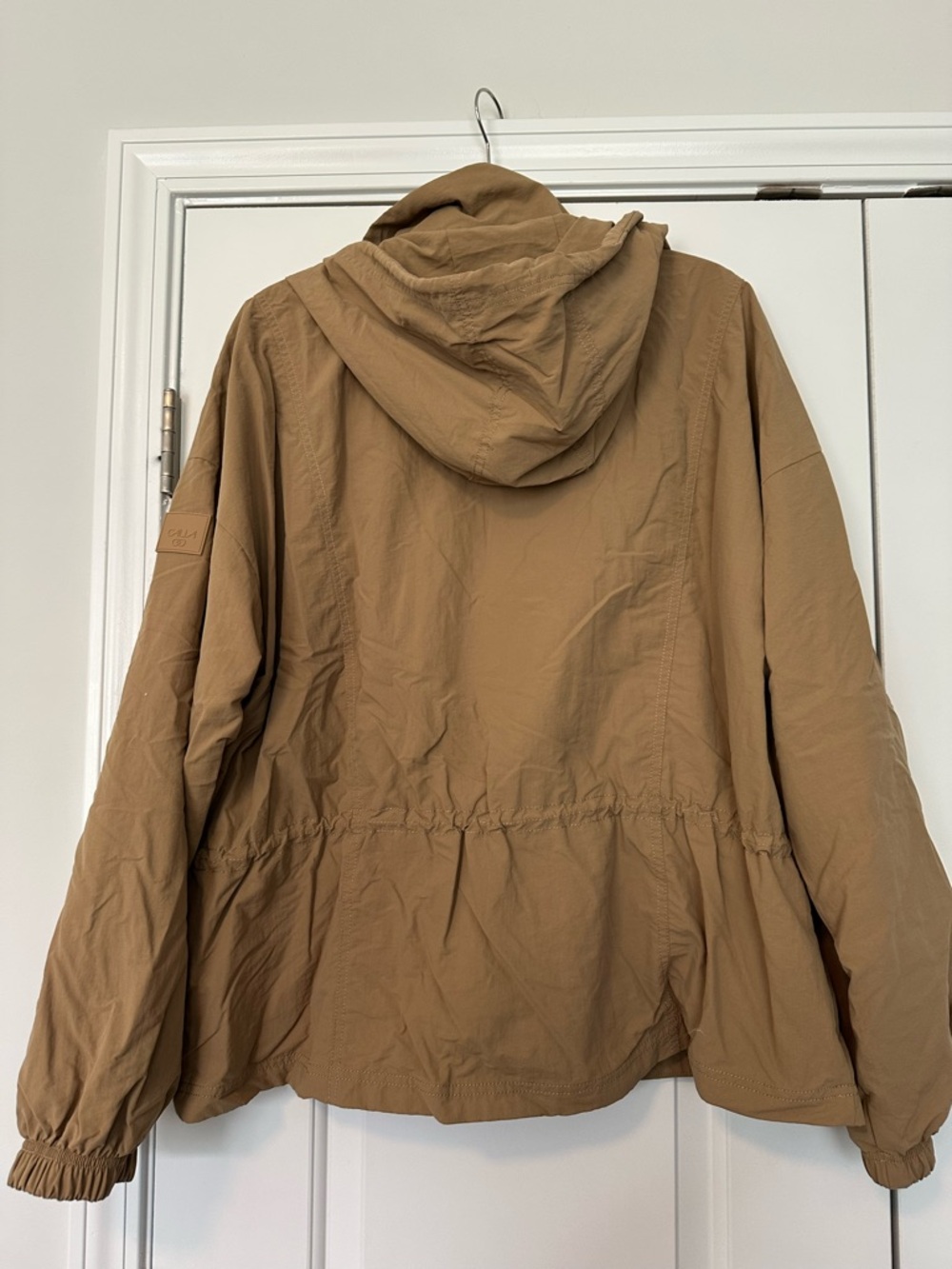 CALIA Lightweight Tan Hooded Pullover Utility Jacket - Picture 3 of 3